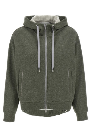 Lurex hoodie Green