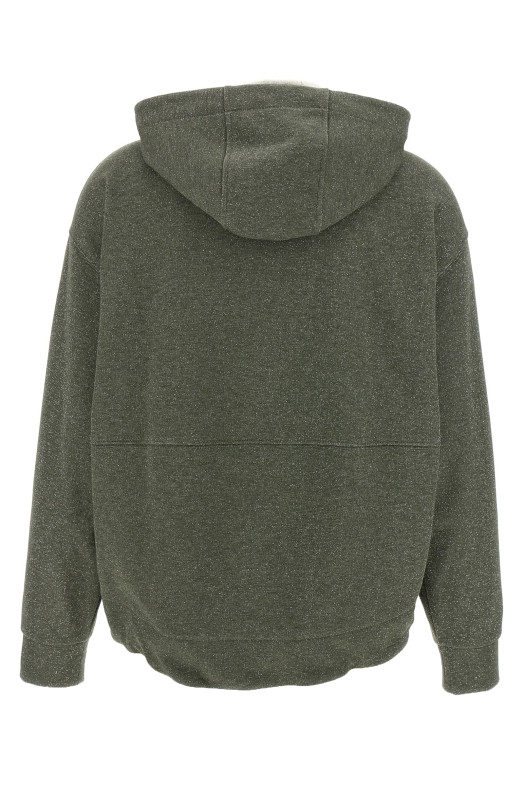 Lurex hoodie Green