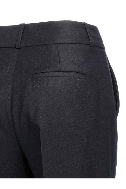 Lurex flannel pants Blue Lurex flannel pants Blue