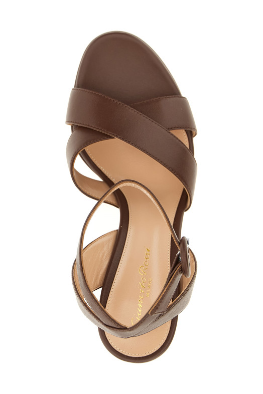 Сандалии GIANVITO ROSSI 'Sabrina' коричневые G3262170RICNAPBROW Сандалии GIANVITO ROSSI 'Sabrina' коричневые G3262170RICNAPBROW