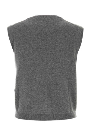 Сірий еластичний жилет з кашеміру Сірий SALVATORE FERRAGAMO (13H305784294)
