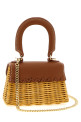 'Rattan micro bow' handbag Brown 'Rattan micro bow' handbag Brown