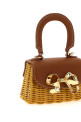 'Rattan micro bow' handbag Brown 'Rattan micro bow' handbag Brown