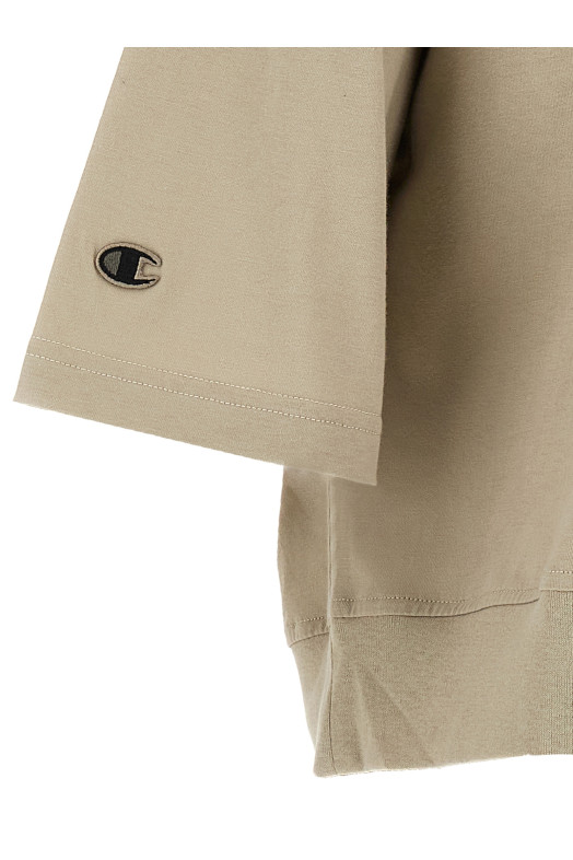 Футболка Champion x Rick Owens серая CM01E1677CHJG08 Футболка Champion x Rick Owens серая CM01E1677CHJG08