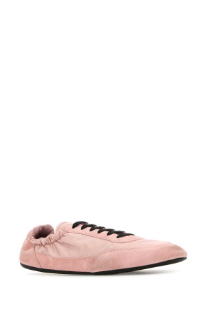 Pink Re-Nylon and suede Collapse sneakers PRADA (1E959NF005D7C)