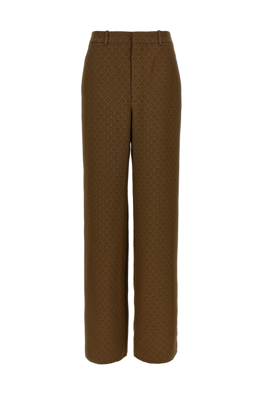 'Medaglioni' twill pants Beige 'Medaglioni' twill pants Beige