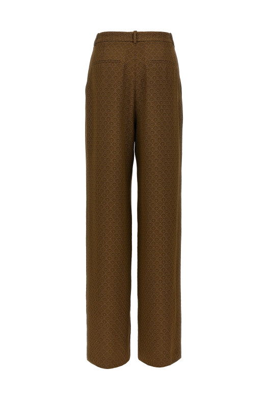 'Medaglioni' twill pants Beige 'Medaglioni' twill pants Beige