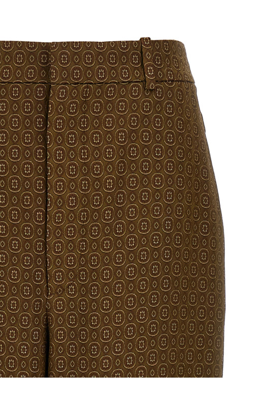 'Medaglioni' twill pants Beige 'Medaglioni' twill pants Beige
