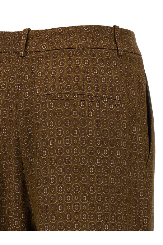 'Medaglioni' twill pants Beige 'Medaglioni' twill pants Beige