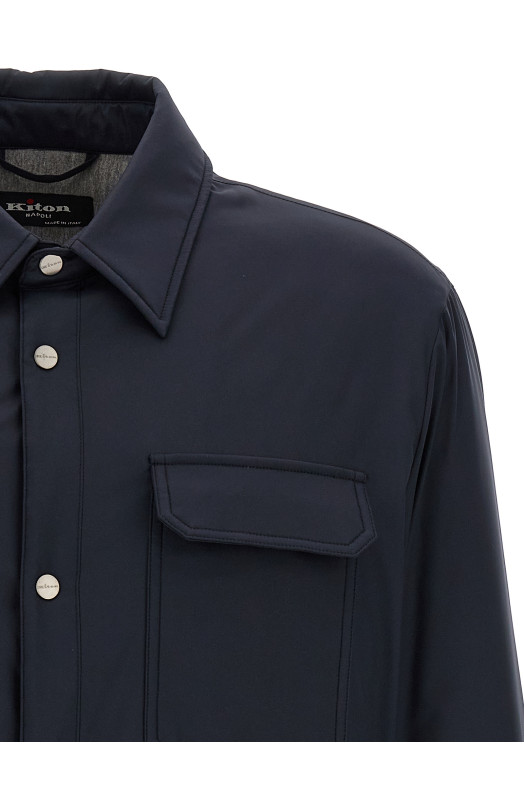 Утепленная кофта синяя KITON UW2190V0422H02000 Утепленная кофта синяя KITON UW2190V0422H02000