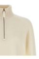 Свитер с полузастежкой-молнией Белый TOM FORD KFL004YMW106AW002