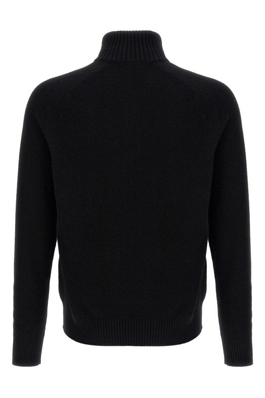 Свитер с полузастежкой-молнией Черный TOM FORD KFL004YMW106LB999