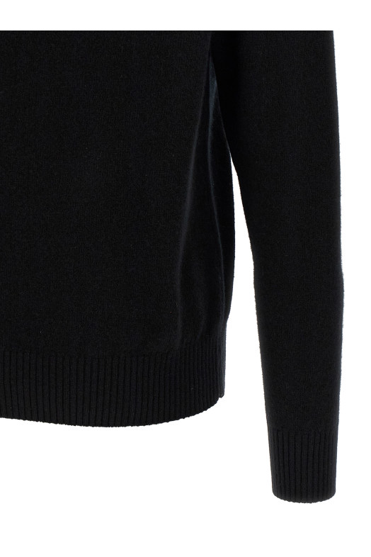 Свитер с полузастежкой-молнией Черный TOM FORD KFL004YMW106LB999