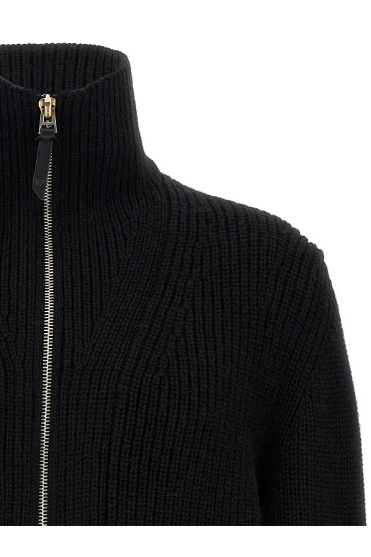 Светр на блискавці Чорний TOM FORD KZL022YMW089LB999