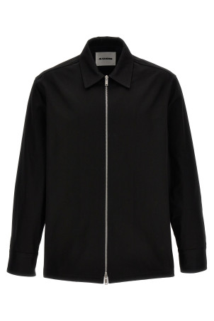 Рубашка из габардина Черная JIL SANDER J22DL0178J45217001 Рубашка из габардина Черная JIL SANDER J22DL0178J45217001
