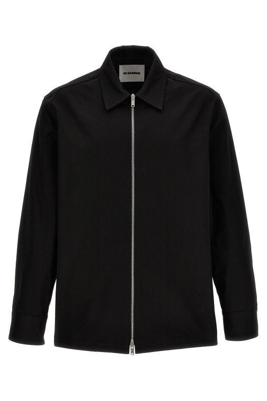Сорочка з габардину Чорна JIL SANDER J22DL0178J45217001 Сорочка з габардину Чорна JIL SANDER J22DL0178J45217001