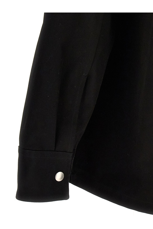 Сорочка з габардину Чорна JIL SANDER J22DL0178J45217001 Сорочка з габардину Чорна JIL SANDER J22DL0178J45217001