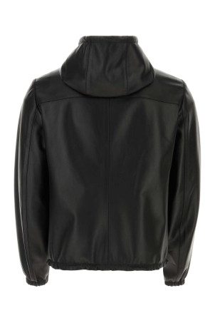 Двусторонняя куртка из черной кожи наппа Black PRADA (UPW281SOOO038) Двусторонняя куртка из черной кожи наппа Black PRADA (UPW281SOOO038)