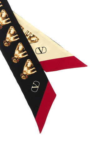 Printed silk Petit Charles foulard VALENTINO GARAVANI (7W2E6017UQW)