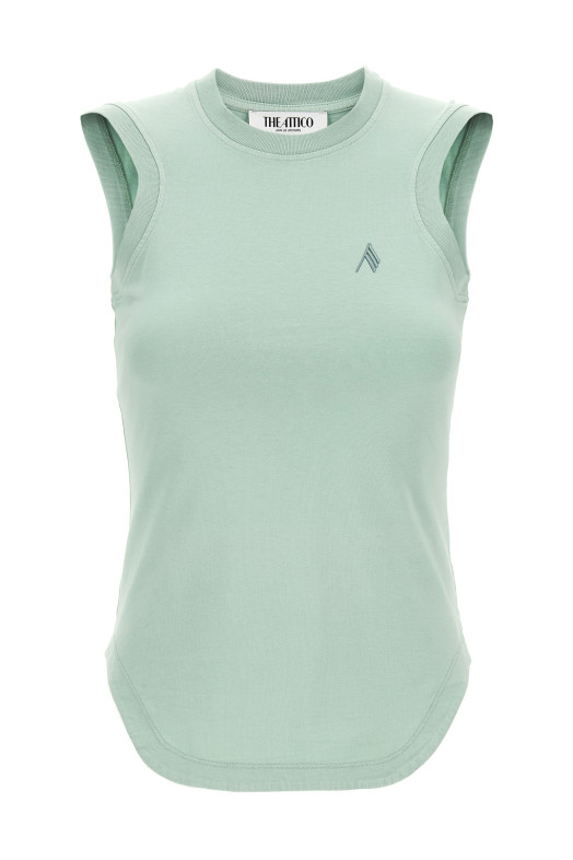 THE ATTICO 'Риз' верхній зелений 250WCN00003016