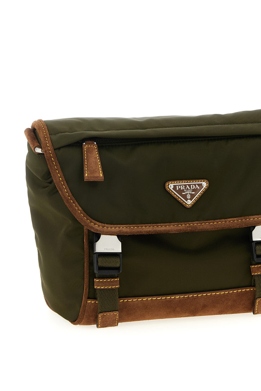 Re-Nylon shoulder strap Green