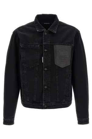 Джинсовая куртка Black DSQUARED2 S74AM1604D30015900 Джинсовая куртка Black DSQUARED2 S74AM1604D30015900