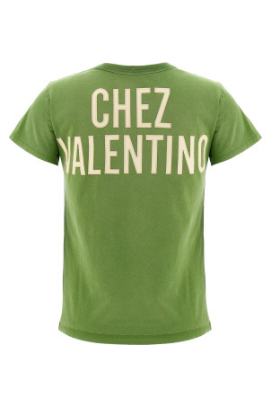 Valentino Garavani 'Chez Valentino' T-shirt Green Valentino Garavani 'Chez Valentino' T-shirt Green