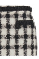 'Texture' print mini skirt Black-grey