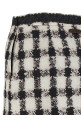 'Texture' print mini skirt Black-grey