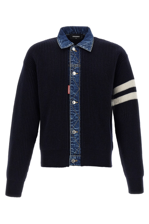 'Denim mix' cardigan Blue 'Denim mix' cardigan Blue