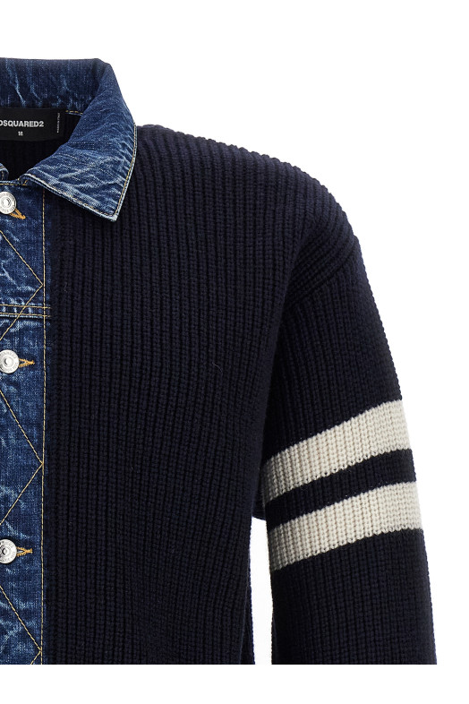 'Denim mix' cardigan Blue 'Denim mix' cardigan Blue