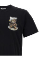 Футболка с принтом, черная MOSCHINO V072152411555