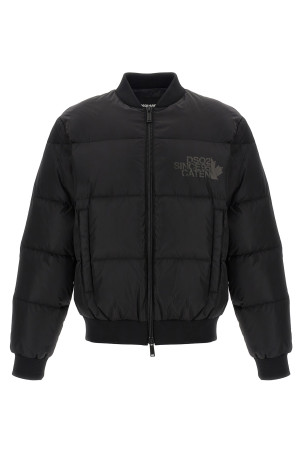 Бомбер з підкладкою Чорний DSQUARED2 S74AM1612S53817900 Бомбер з підкладкою Чорний DSQUARED2 S74AM1612S53817900