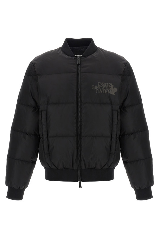 Padded bomber jacket Black Padded bomber jacket Black