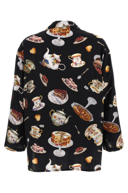 'Tea Time' print shirt Multicolor