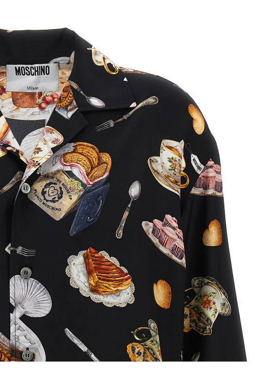 'Tea Time' print shirt Multicolor