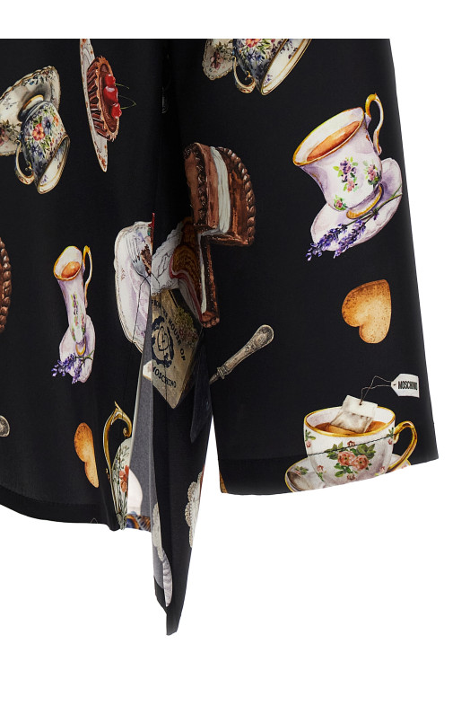 'Tea Time' print shirt Multicolor