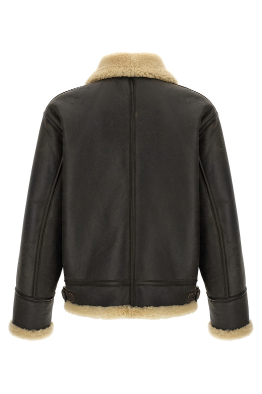 Шкіряна куртка «Авіатор» Коричнева S74AM1621D07030143 Шкіряна куртка «Авіатор» Коричнева S74AM1621D07030143