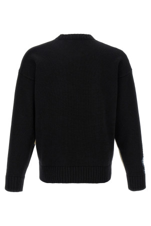 Two-tone sweater Black-grey