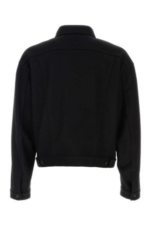 Black wool blend Wool Jean jacket DSQUARED (S74AM1614D35260)