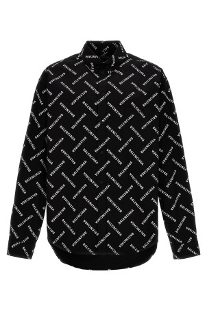 Logo print shirt Black-grey Logo print shirt Black-grey