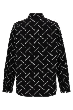 Logo print shirt Black-grey Logo print shirt Black-grey