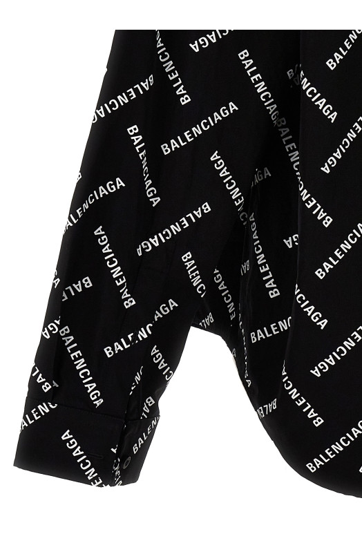 Logo print shirt Black-grey Logo print shirt Black-grey