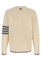 '4-Bar' Wool cardigan White '4-Bar' Wool cardigan White