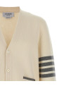 '4-Bar' Wool cardigan White '4-Bar' Wool cardigan White