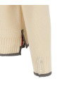 '4-Bar' Wool cardigan White '4-Bar' Wool cardigan White