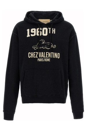 Printed Valentino Garavani hoodie  Black