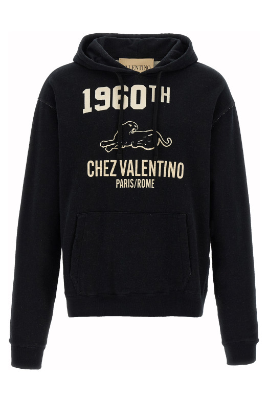 Printed Valentino Garavani hoodie  Black