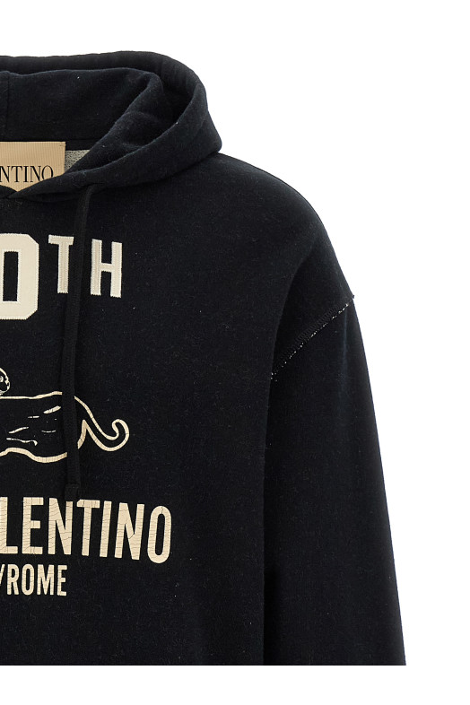 Printed Valentino Garavani hoodie  Black