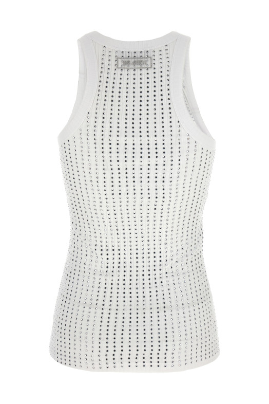 Rhinestone top White Rhinestone top White
